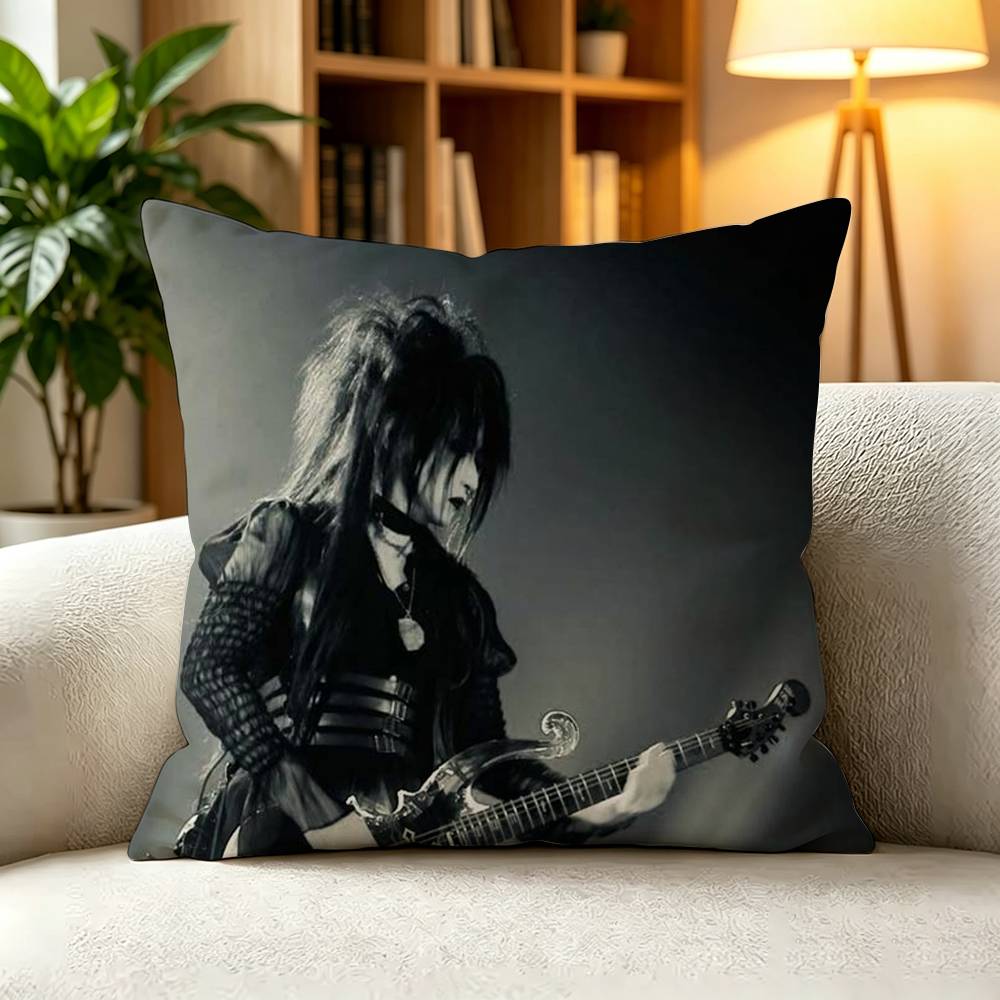 MMALICE MIZER Visual Kei Gothic Band Pillow Case Square DoubleSided Sofa Cushion Cover Bedroom Bedside Pillow