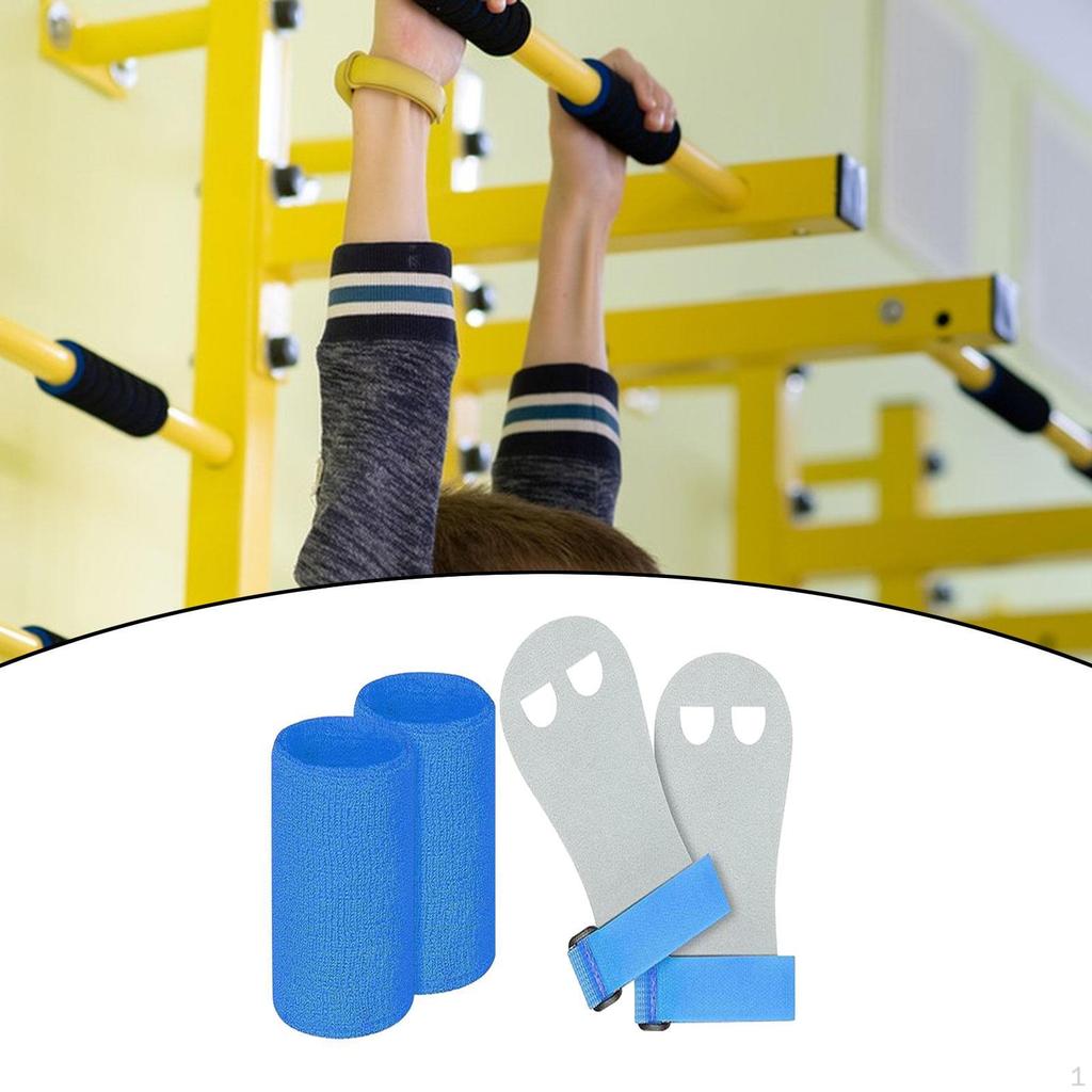 Children&#39;s Hand Grips with Wristband And Gymnastic Bar, Palm Protection, Suitable for