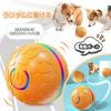 Candykenny 2026 Auto Moving Dog Ball Toy, Self Rotating Obstacle Avoidance LED Light Ball, USB Rechargeable Washable for Small Dogs Cats (Orange)