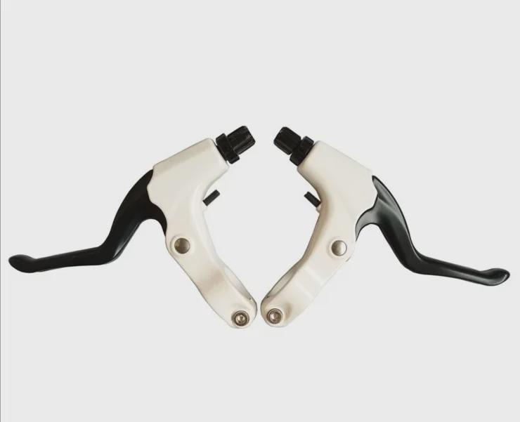 Aluminum Alloy Disc Brake Handle for Mountain Bikes - Black & White