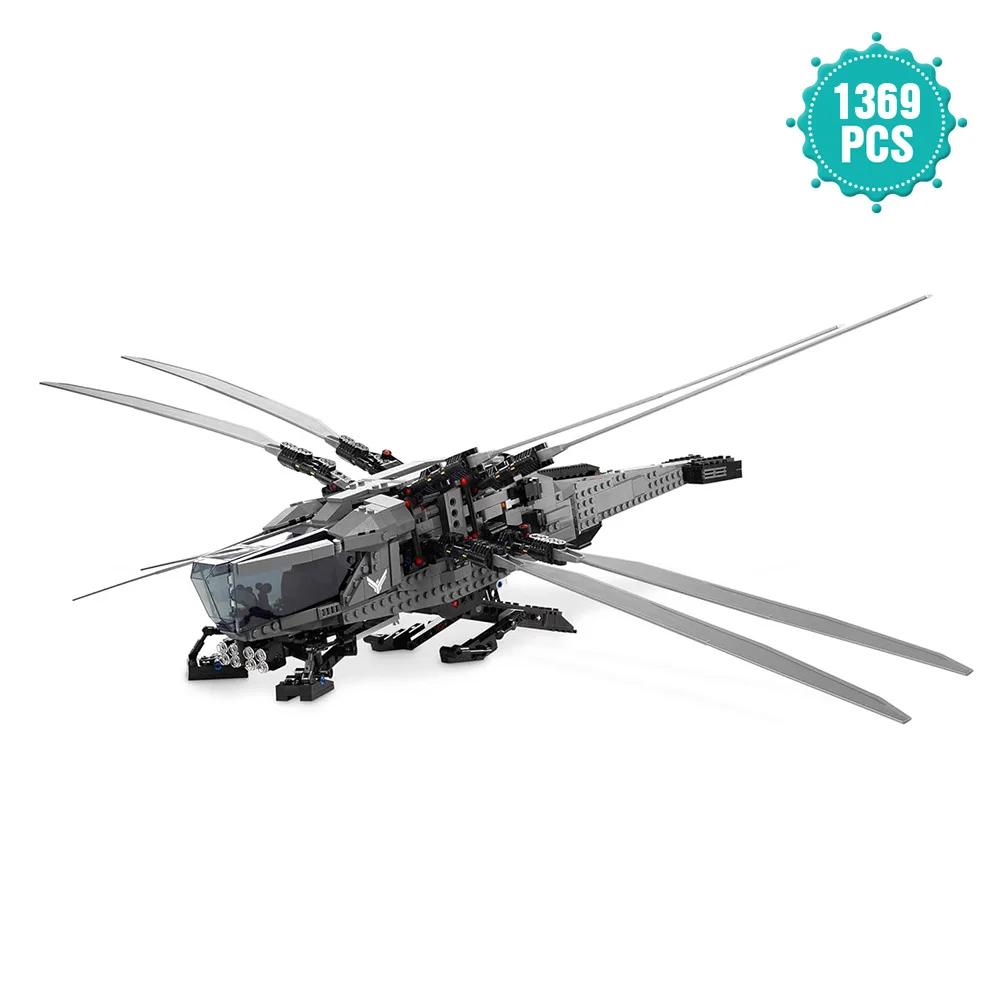 

Строительные блоки Icons Royal Ornithopter Fighter, коллекционная модель, игрушки, подарки для поклонников научно-фантастических фильмов, совместимы с Legoed