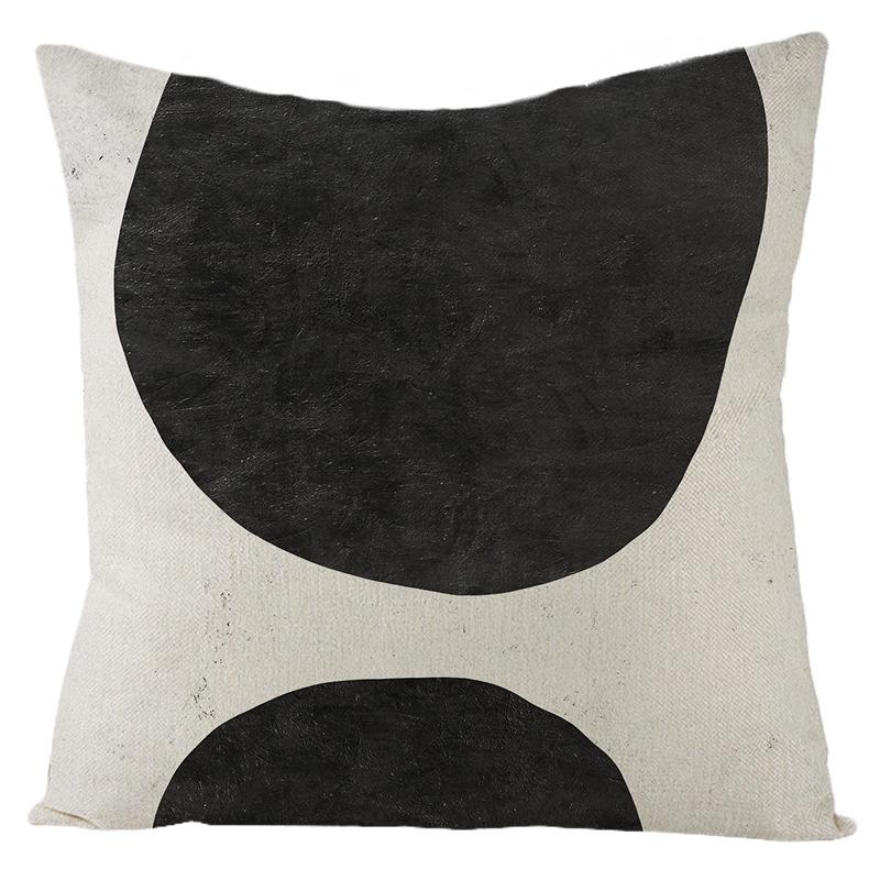 

45*45 см белье без наволочки, скандинавская абстрактная льняная наволочка, домашний диван, прикроватная подушка, одинарная наволочка 45*45CM