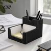 Soft Decoration Gift 3D Printed Pen Holder, 2-in-1 Stand & Sticky Desktop Notepads Multifunctional Organizer for Home Office Study Niche Art