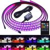 Car Underglow RGB LED Strip Lights App/Remote Control Neon Accent Auto Exterior Underbody Decorative Ambient Atmosphere Lamp