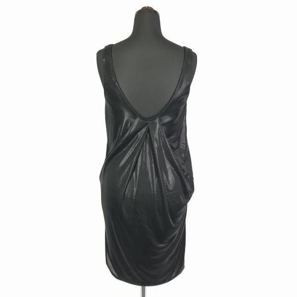 Made In USA/DIANE Von FURSTENBERG Sleeveless Knee-Length Dress/Women’s Size M/2/Black/Glossy Finish Lined
