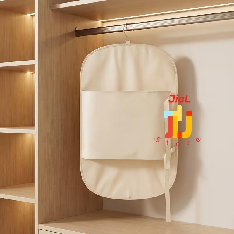 Dustproof Clothing Compression Board Large Capacity Foldable Clothes Dust Cover Space Saving Protective Garment Bag Cover