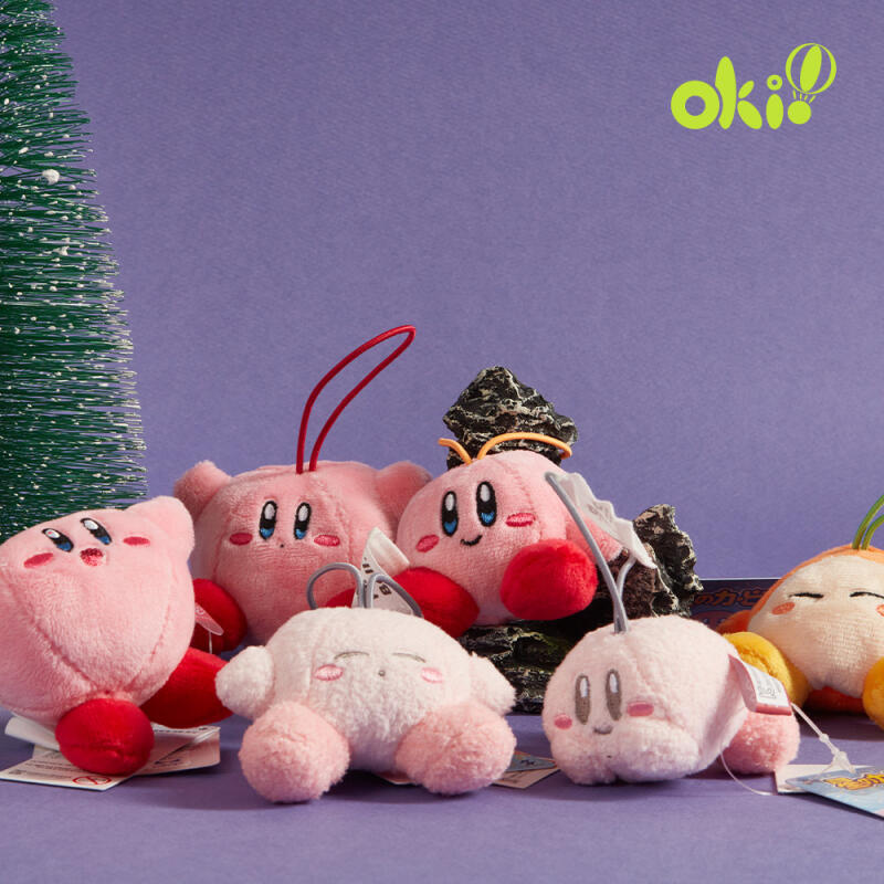 Kirby MC Pastel Bag Hook Keychain Pastel smile