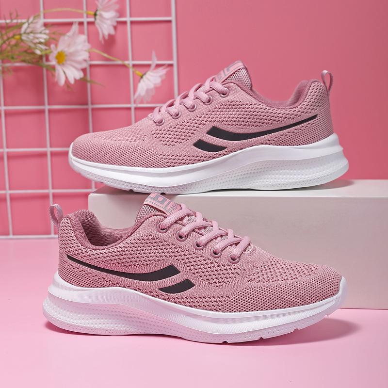 New women's shoes breathable soft-soled fly-woven mesh shoes daily outdoor lightweight and versatile casual shoes