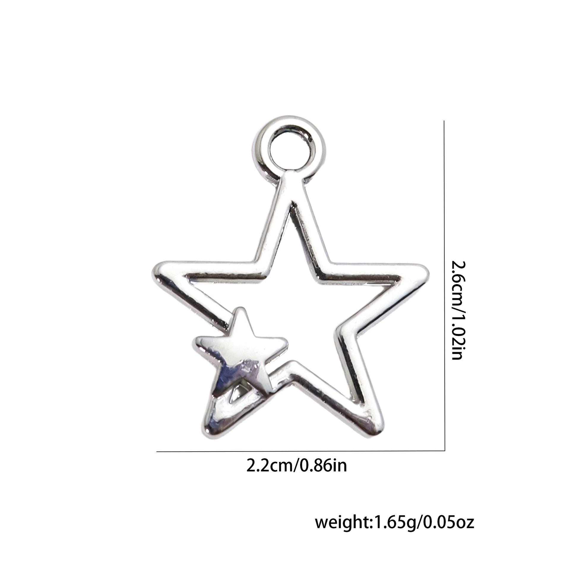 

Retro Alloy Star & Moon DIY Jewelry Set - Necklace, Earrings, Pendant Charms