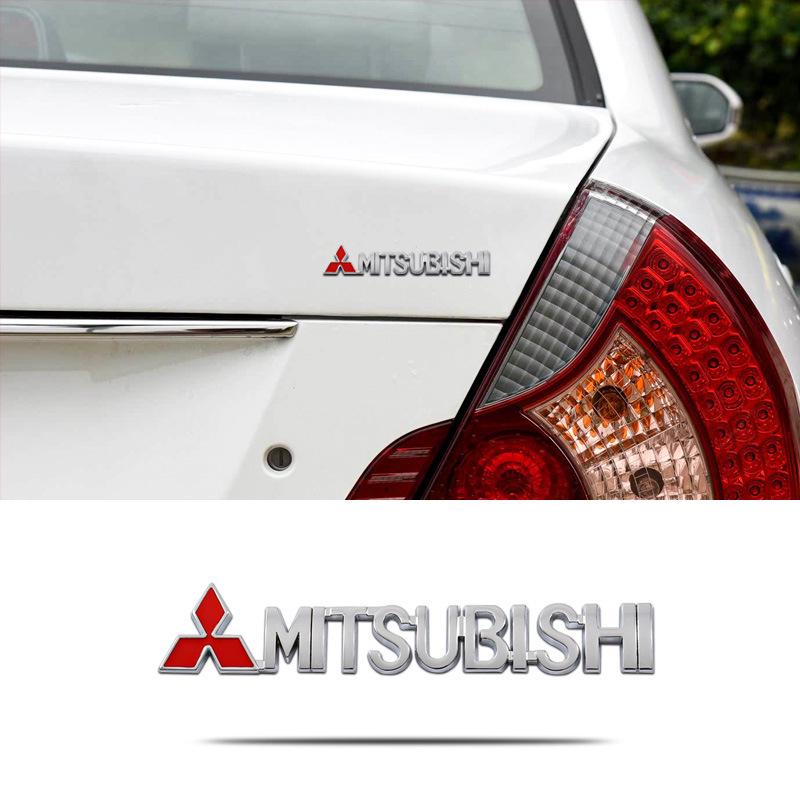 Metall-Autoaufkleber für Mitsubishi-Modelle: ASX, Lancer, Lingyue, V3 und EVO.