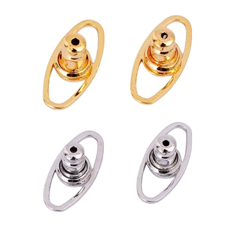 

Набор из 4 легких поддерживающих основ для серег, удобные в носке стабилизаторы для серег-пуссет, модные ювелирные застежки для женщин серебряный/золотой