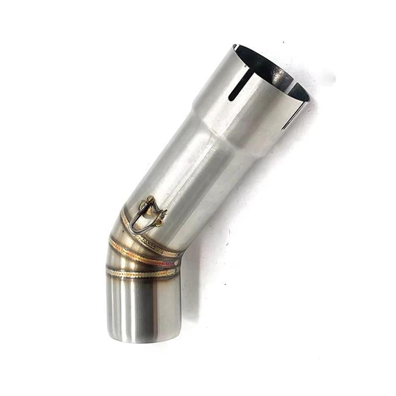 A51K-Motorcycle Exhaust Escape Middle Link Pipe 51Mm For FZ8 FZ8N FZ8S FZ8N YZF-FZ8 FZ800 Fazer 2010 - 2015