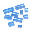 10Pcs Slide Type Switch Module 1 2 3 4 5 6 7 8 10Pin Dip Switch Kit 2.54Mm Toggle Switch Blue Snap Switches