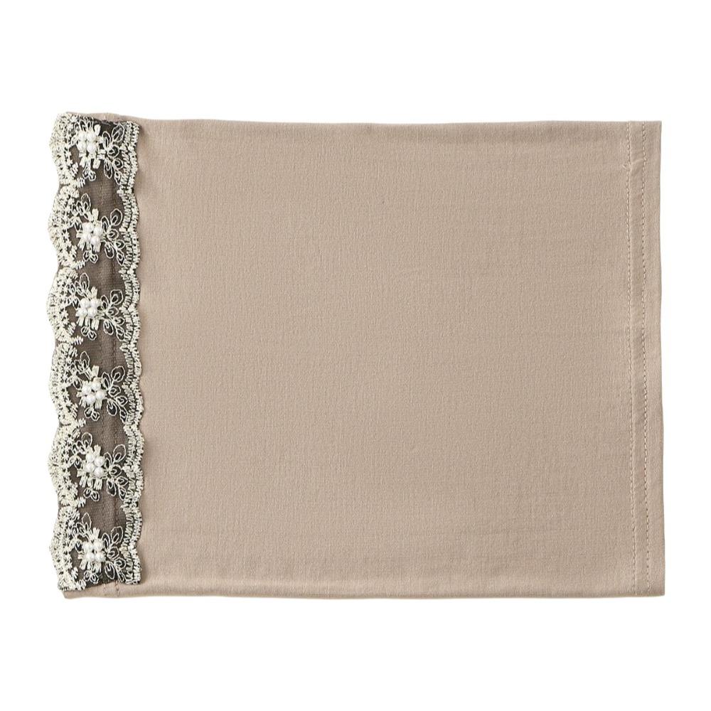 

Solid Color Instant Hijab Pearl Embroidery Inner Cap Fashion Undercap for Women хакі
