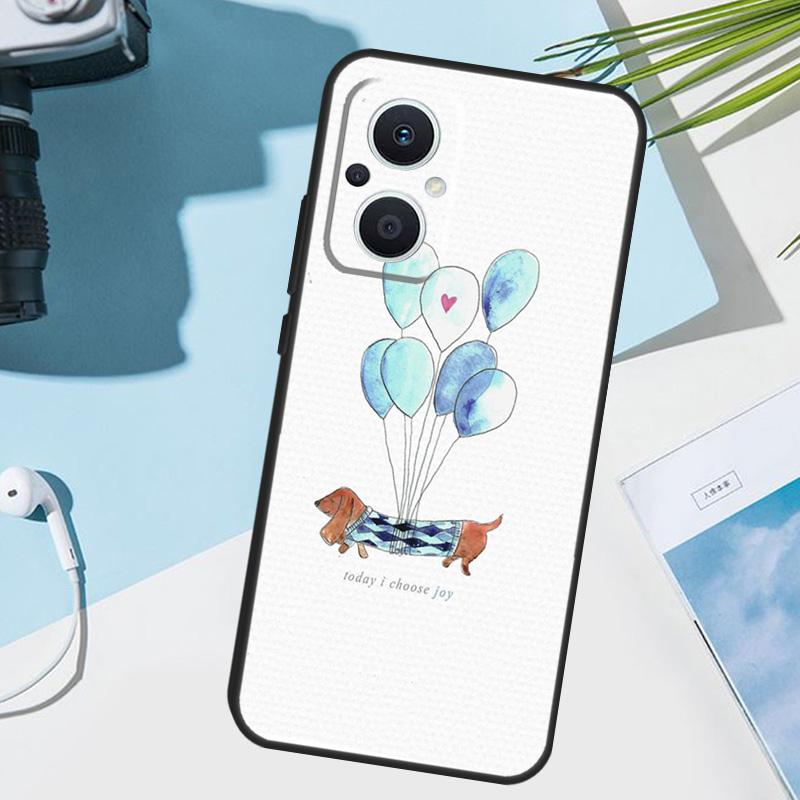 Dachshund Silhouette Dog Cover For OPPO Reno 13 14 10 11 12 Pro 12F 11F 13F 14F 7 8 Lite OPPO Find X8 X6 X5 Pro Case