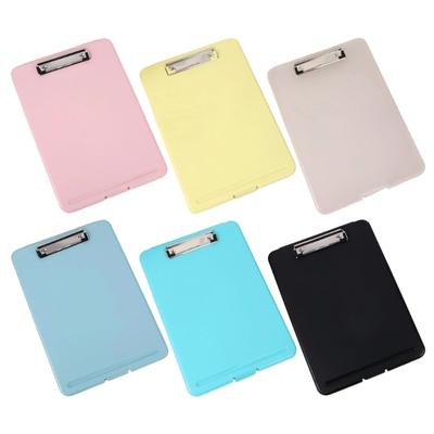Letter Size Conference Clipboard with Metal Clip 13x9.25Inch Plastic Clipboard with File Storage Container for Office