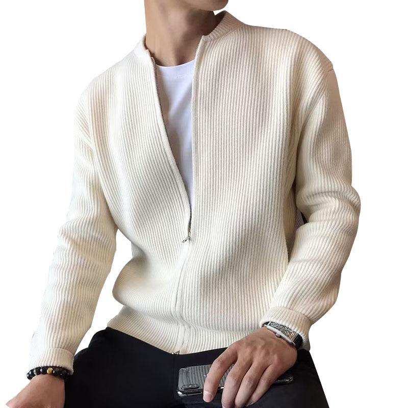 Men's Warm Knit Sweater Jacket