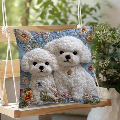 45x45CM Kissenbezug Cartoon Hund Katze Kissenbezug Zuhause Wohnzimmer Schlafzimmer Sofa Bett Dekorative Quadratische Kissenhülle