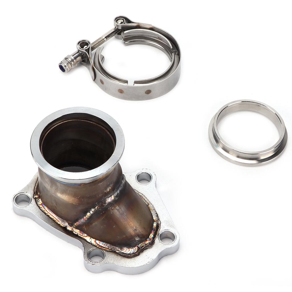 Auto 5 Schrauben Hosenrohrflansch auf 2,5 Zoll V-Band Umbauadapter Ersatz für TD04 Turbolader