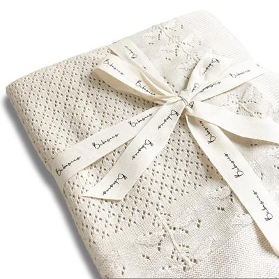 Bcbasics Organic Cotton Knitted Blanket Baby Blanket Swaddle Knitting Newborn Baby Baby