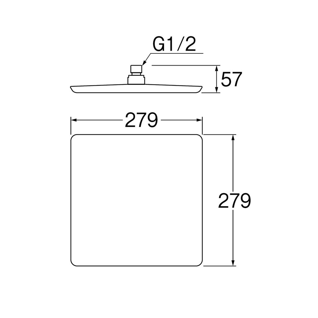 Sanei Rotating Shower Adjustable Air with Bubble S1045F2 Head, Angle, Water-Saving, E-Shower Included,