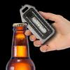 Multifunctional Keychain Light Outdoor Emergency Survival Whistle Bottle Opener Broken Window Hammer Night Riding Warning Light