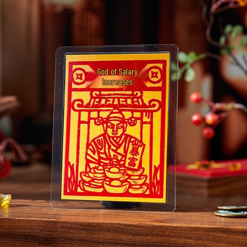 Prosperity Buddha Phone Sticker: Boost Wealth & Career | Cultural Creative Tourist Souvenir