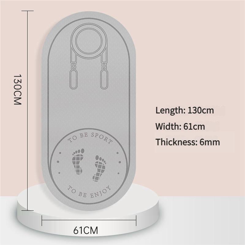 Saltea de sărit coarda TPE extra groasă pentru fitness interior, pad de exerciții antiderapant silențios cu absorbție de șoc pentru protecția podelei sălii de sport de acasă