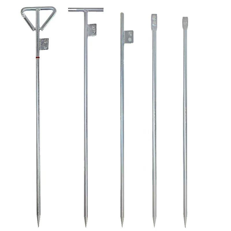 Galvanized Lightning Protection Rod with Ground Wire