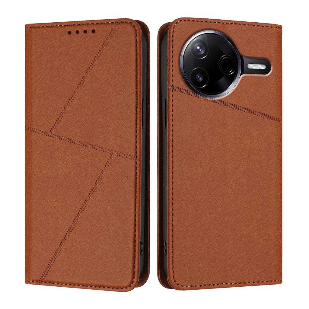 For Xiaomi Poco F7 Pro 5G/Xiaomi Redmi K80 5G Wallet Case Magnetic Closure Leather Flip Phone Cover with Stand