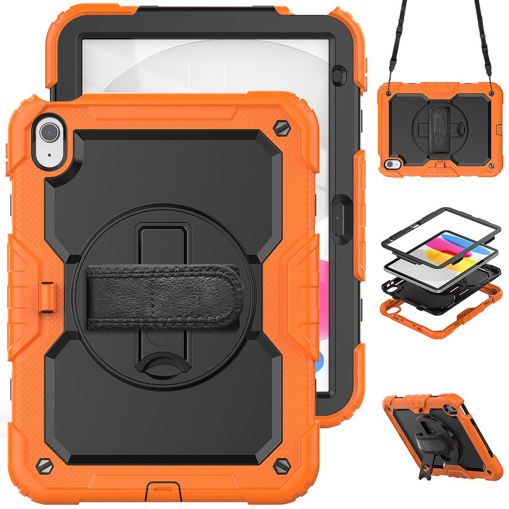 Armor Stand Case Universal for IPad 2025 11" A16 11th 10.9 2022 10th Gen Hybrid Cover with Screen 3-Layers Protection Protector