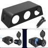 1/2/3 Hole Car USB Outlet Socket Tent Panel RV Cigarette Lighter Socket for Boat ATV Motorcycle Marine USB Outlet Panel