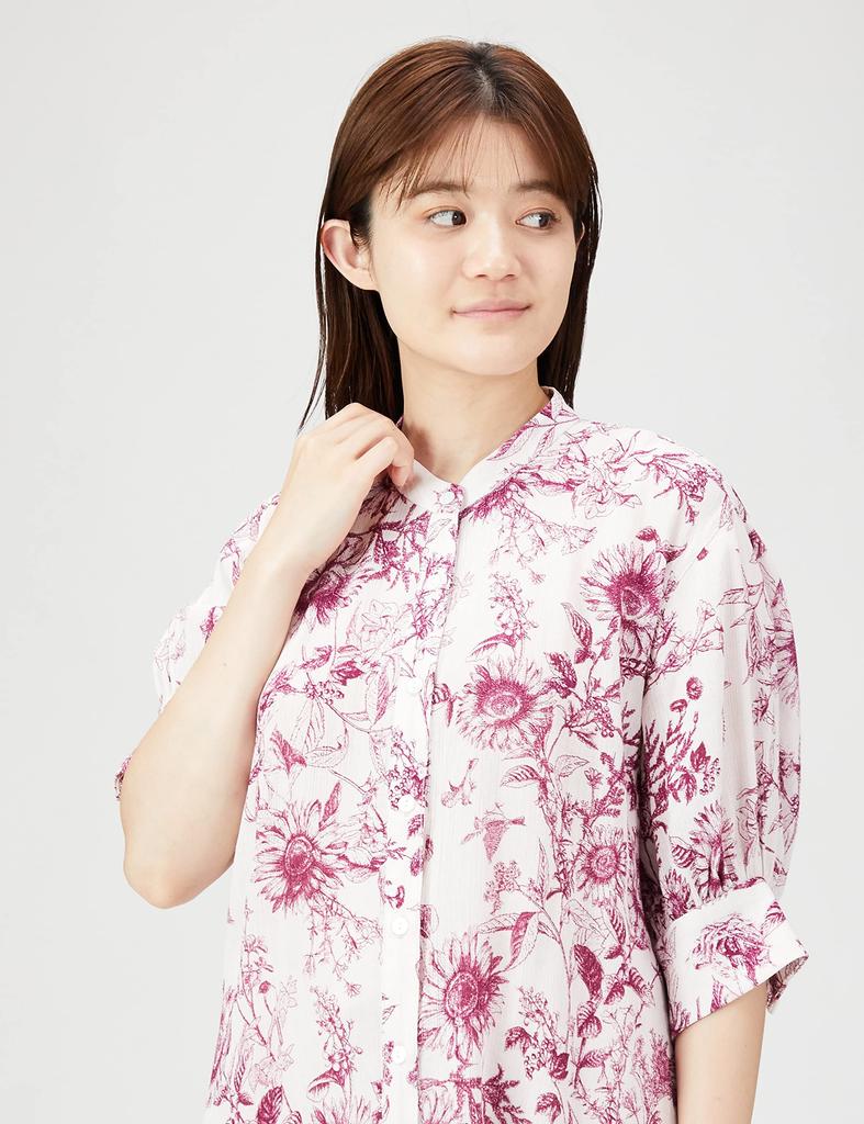 Refre Stand Collar Tops SHFB222040 PNK F [Sneider Home] Women's