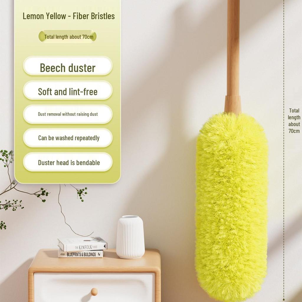 Retractable Static Wool Feather Duster for Household and Car Cleaning
