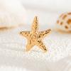 Silver C Shape Ear Cuff Golded Starfish Shell Ring Clip Punk Stud Earrings  Cartilage Ear Cuffs