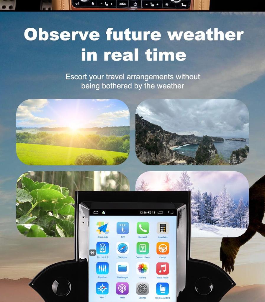 Bentley Mulsanne 9.7" Wireless CarPlay & Android Infotainment System with Navigation