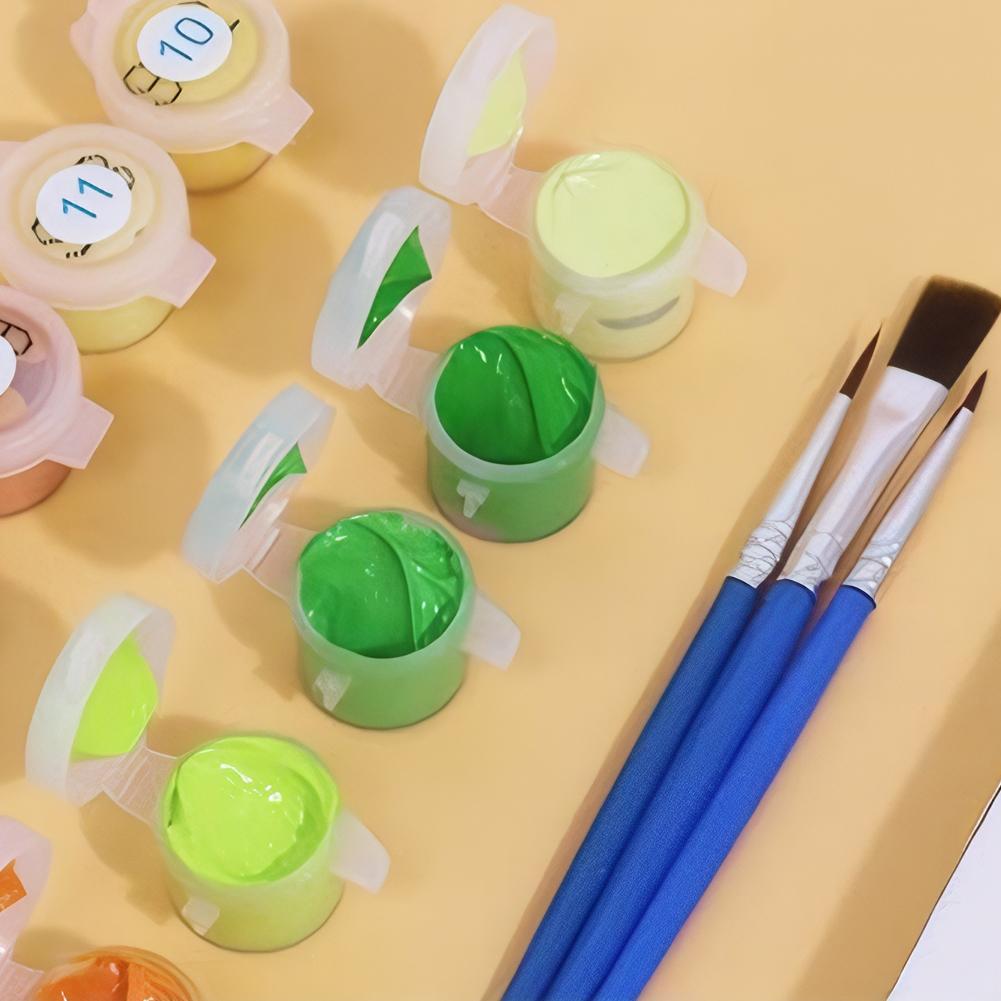 Minimalistyczne Plakaty Koktajlowe z Pędzlem i Farbami Akrylowymi Kolorowanie Według Numerów Zestaw do Malowania na Ścianę Obraz na Ścianę do Wystroju Salonu