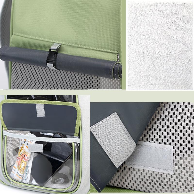 Katzentransportboxen Katzenrucksack Atmungsaktives Netz Hunderucksack Faltbar Großes Fassungsvermögen Katzentragetasche Outdoor-Reisetasche Haustierbedarf