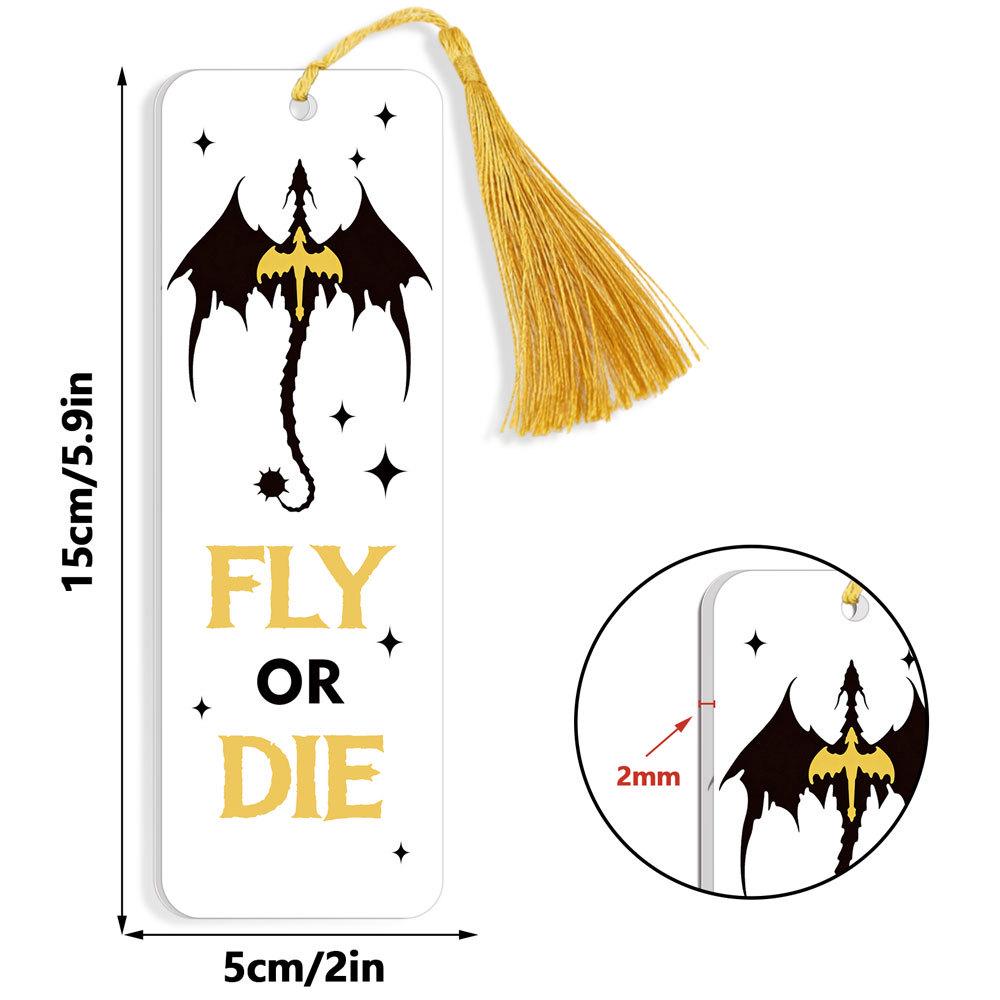 Akrylowa zakładka do książek Smok Czteroskrzydły: Kreatywna i spersonalizowana dekoracja prezentu