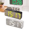 Adjustable Brightness Bedroom Alarm Clock  Large Bold Numbers  Loud Volume  USB Cable   White and Black Colors