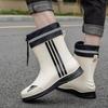 Mode Kurzer Schaft Verdickte Wasserdichte Schuhe Herren Regenschuhe Low-Top Warm Arbeit Gummi Schuhe Rutschfest Angeln Küche Regenstiefel Herren