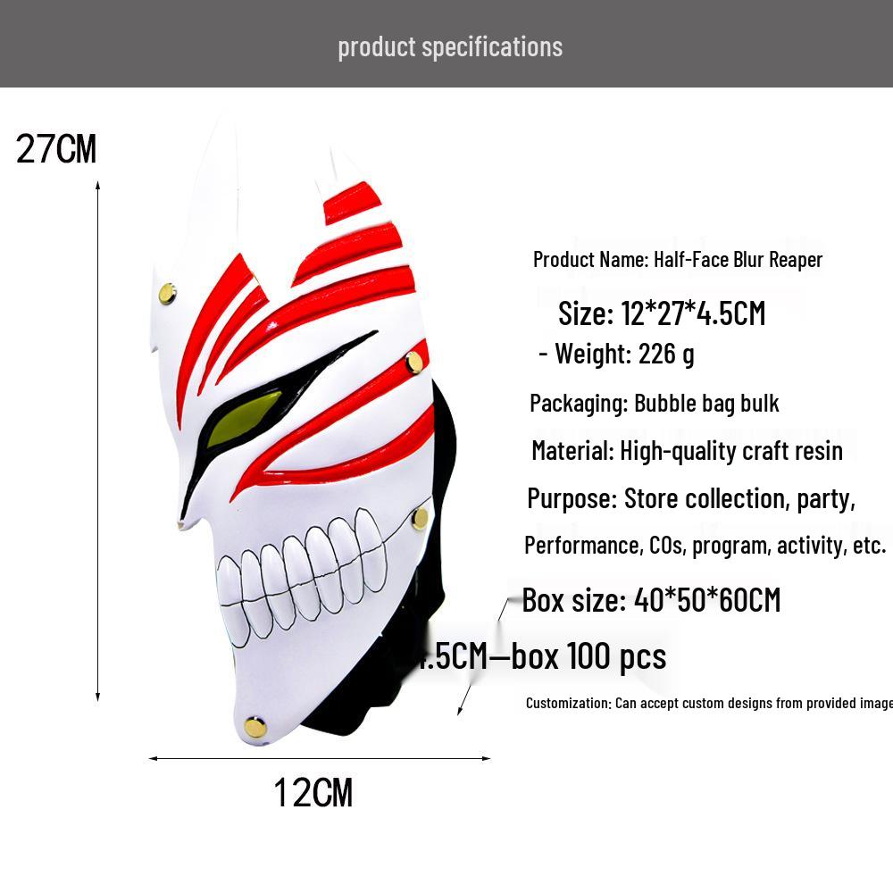 Second Generation Kurosaki Ichito Ultimate Full & Half Face Halloween Mask