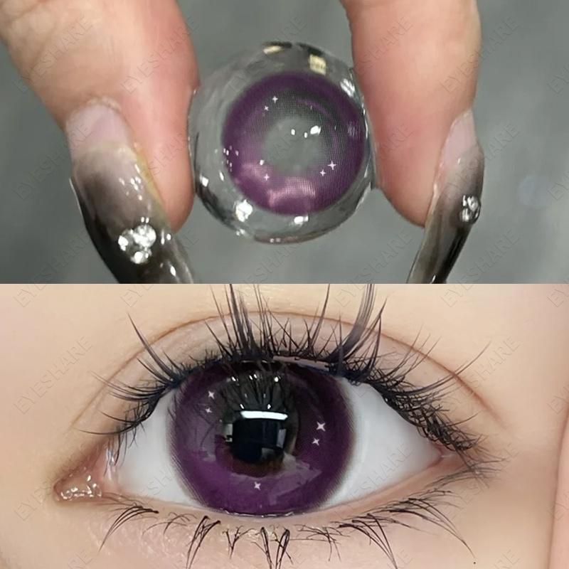 

Eyeshare Красные контактные линзы для макияжа глаз, годового использования, 14,5 мм, 2 шт.