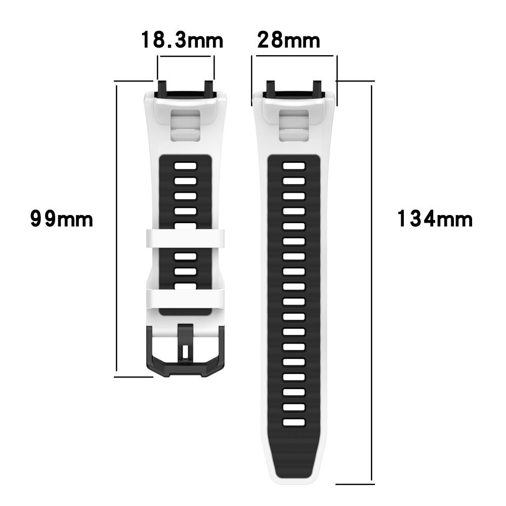 Sport Silicone Watch Strap Double Color With Tool Bracelet Replacement Smartwatch Band for Amazfit T-Rex 3 7