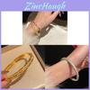 Copper Plated Wheat Motif Bracelet With Elegant Design For Women