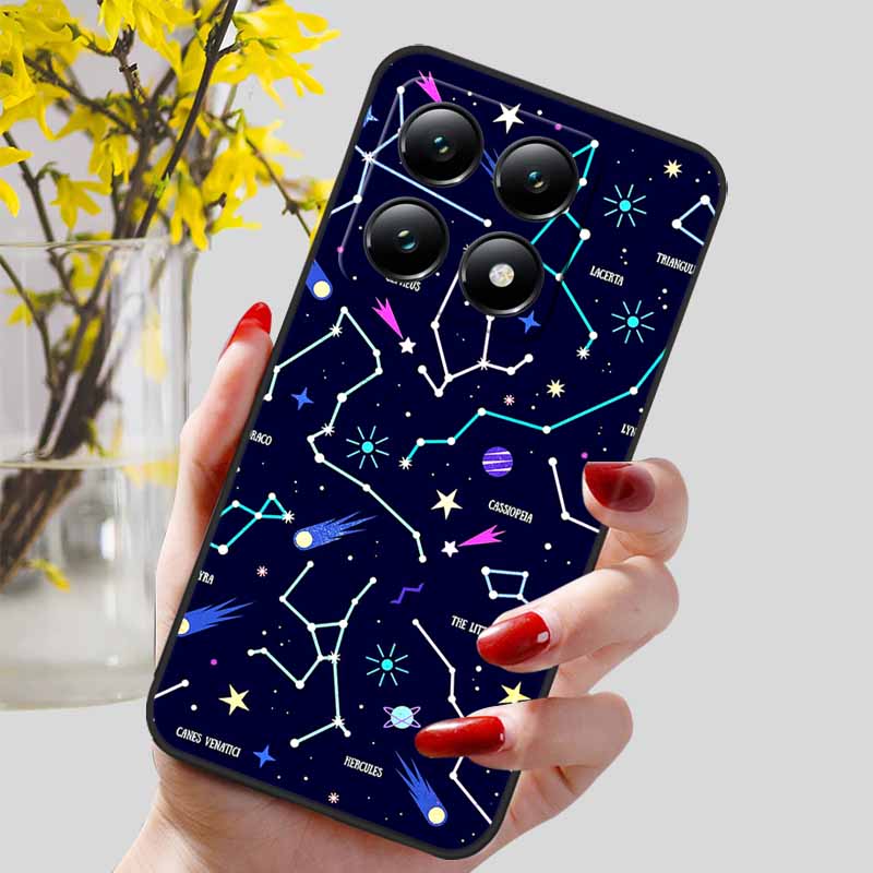 For Xiaomi 14T / 14T Pro Case Fashion Black TPU Marble Painted Cover for Xiaomi 14T Pro Shockproof Shell Capa Silicon Bag 6.67''