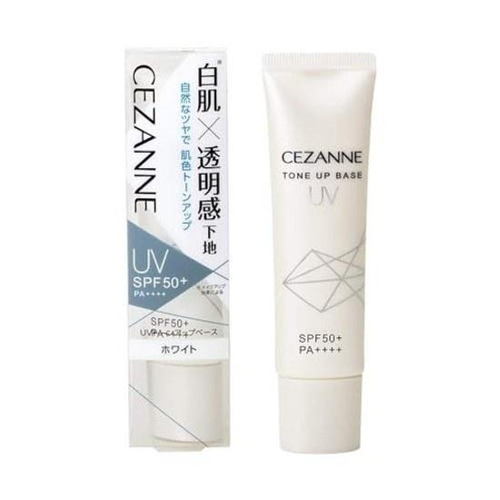 Cezanne UV Tone Up Base White 30g Makeup Primer Skin SPF50+/PA++++ Waterproof 30 grams (x 1)
