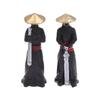 4Pcs/Set Resin Mini Figures Model Ancient Japanese Chinese Ninja Samurai Warrior Modeling Cool Miniature Car Decoration Gifts