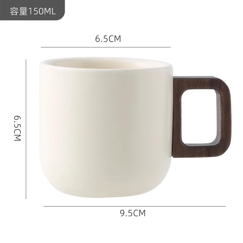 Hliněný hrubý keramický šálek na kávu v čínském stylu pro domácnost malý a vynikající latte matný keramický pohár na vodu niche retro design