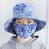 Fashion Sunscreen Tea Picking Cap Shawl Anti-UV Agricultural Work Hat Protect Neck Wide Brim Dust Mask Hat Outdoor